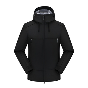 Chaqueta cortavientos al por mayor, chaqueta softshell de poliéster de 300 g/m², chaqueta de invierno con logotipo personalizado para marcas de ropa estadounidenses - Product Image 1