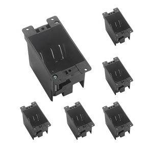 Caja de salida de conexiones eléctricas de acero chapado en zinc de PVC negro, venta al por mayor de fábrica, venta al por mayor, 14 Cuin, 1 Gang, Barep ETL, para - Product Image 1