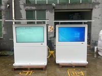 Señalización Digital Exterior con Energía Solar, Pantalla LCD Publicitaria de 32, 43, 55 y 65 Pulgadas, con Soporte de Pie, IP65 para Exteriores