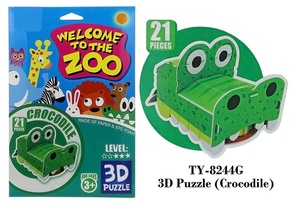 Puzzle animal amusant pour enfants Adorable dessin animé papier Jigsaw Craft Kit Idée cadeau créative et éducative - Product Image 3