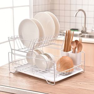 2 Tier <b>Dish</b> Drying <b>Rack</b> Roll up <b>Dish</b> Drying <b>Rack</b> Over the Sink Kitchen Storage <b>Rack</b> Shelf Holder - Product Image 2