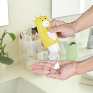 เจลทำความสะอาดมือสบู่รูปกระต่ายขวดเปล่าใส่แชมพูเด็กกันรั่วสำหรับล้างตัวขณะเดินทางทำจากซิลิโคน - Product Image 4