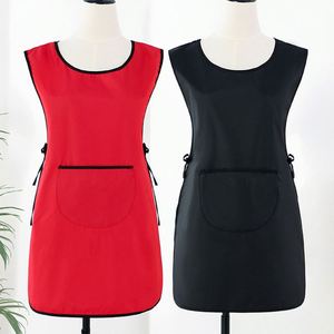 Tablier de cuisine coréen en PVC pour femme, imperméable et résistant à l'huile, avec imprimé, idéal pour la cuisine et la restauration - Product Image 1