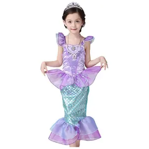 Disfraz de <span class=keywords><strong>Sirenita</strong></span> con Accesorios para Niñas, Vestido de Princesa para Regalo de Cumpleaños, Disfraz de Halloween - Product Image 3