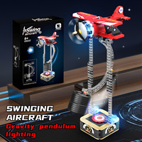 Juego de Bloques de Construcción de Avión Kaiyu, Juguete de Descompresión, Modelo STEM, Plástico ABS, para Niños de 5 a 7 Años, Decoración de Escritorio, Personalizable