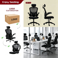 Chaise de bureau réglable à dossier haut chaise de bureau ergonomique en maille d'ordinateur pivotante avec soutien lombaire pour s'asseoir toute la journée