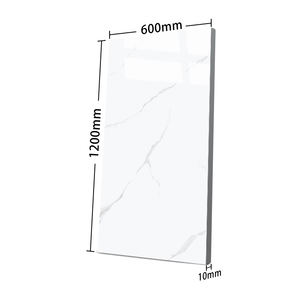 Grandi piastrelle effetto marmo 600x1200 ceramica <span class=keywords><strong>Carara</strong></span> gres porcellanato lucido effetto roccia smaltato lucido bianco per pavimenti e rivestimenti - Product Image 3