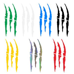 Ma Thuật vuốt ánh sáng nhãn dán lông mày tự động đèn pha Vinyl Decal xe tạo kiểu xe phản chiếu Quái Vật nhãn dán cào sọc móng vuốt - Product Image 4