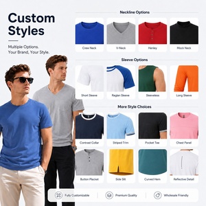 เสื้อยืดสำหรับผู้ชายเสื้อคอกลมผ้าใยธรรมชาติคอมบ์แบบพรีเมี่ยมเสื้อคอลูกเรือระบายอากาศได้แบบนุ่มสำหรับพิมพ์ยี่ห้อ - Product Image 4