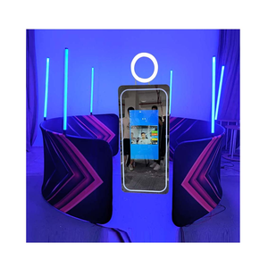 Cabina Fotografica a Specchio Magico 2026 per Eventi, Touch Screen, per Matrimoni, con Anello Ovale per <span class=keywords><strong>iPad</strong></span> da 13.3 Pollici - Product Image 1