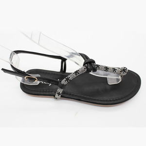 Niñas <span class=keywords><strong>flamenco</strong></span> diamante Fancy Women Strappy Luxury Jeweled Sandalias planas <span class=keywords><strong>Zapatos</strong></span> de diamantes de imitación - Product Image 5