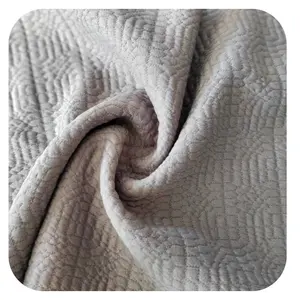 Jacquard Scuba Fabric 310gsm Polyester Square Jacquard Fabric Knitted Jacquard Fabric D#3 For Garments