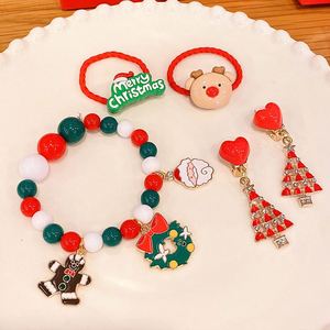 Bracelets de Noël perlés faits main colorés les plus vendus - Bijoux polyvalents en gros Accessoires pour enfants Modèle SH-1462 - Product Image 3