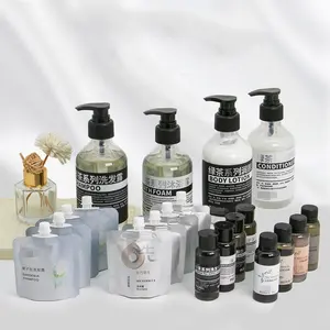 Wholesale hotel supplies disposable shampoo shower gel moisturizer homestay bathroom amenities bag