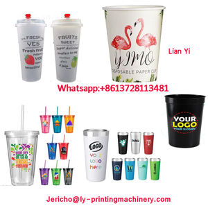 Machine d'impression automatique à écran UV LED, appareil d'enregistrement automatique, 2 couleurs, pour gobelets en plastique, papier, pouces - Product Image 3