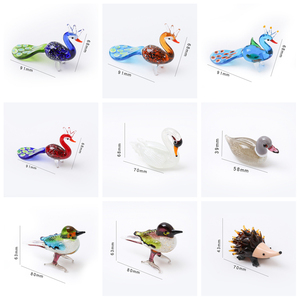 Handmade Tùy Chỉnh Màu Sắc Kích Thước Murano Đèn Thủy Tinh Thủ Công Quà Tặng Con Công Nhím Ngỗng Vịt Chim Động Vật Bức Tượng Nhà - Product Image 2