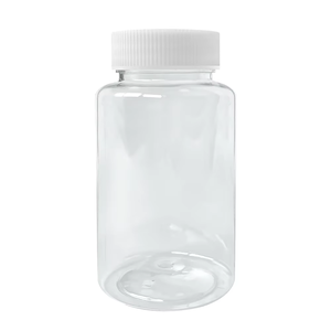 Nueva botella redonda para mascotas con tapa, botella de plástico transparente, cápsula de grado alimenticio, píldora, medicina, botella de plástico vacía para mascotas para uso médico - Product Image 1