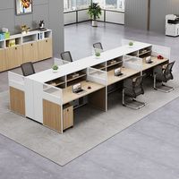 Meubles de bureau professionnels, poste de travail en bois, table de bureau pour le personnel, table et chaise de bureau avec tiroirs