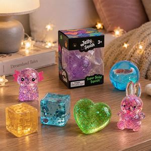 ตุ๊กตาบีบอัดคริสตัล Aqua Plush รูปกระต่าย ช้าง หัวใจ ประดับกลิตเตอร์ ของเล่นเสริมสมาธิ รางวัลสำหรับเด็ก ของขวัญสำหรับงานปาร์ตี้ - Product Image 6