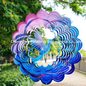 Molinetes de Viento Cinéticos Colgantes, Adornos Artísticos Colgantes para Decoración de Jardín, Patio y Balcón, Colibrí - Product Image 6