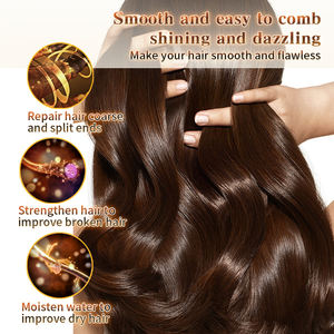 Masker rambut keratin kelapa <span class=keywords><strong>anti</strong></span> keriting, perawatan perbaikan menutrisi rusak - Product Image 5