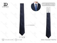 Corbata de Satén Azul Marino de 7.5cm, Estilo Clásico, Accesorios de Negocios - Product Image 3