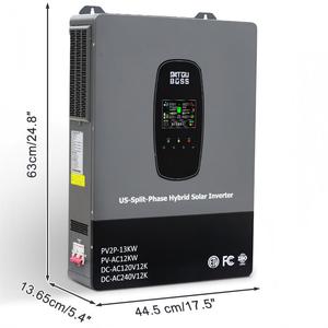 Inversores Solares Híbridos de 12KW 48V 12Kva con Onda Sinusoidal Pura y MPPT para Uso Doméstico DT 4812USP 48V 12kW Híbrido Solar D - Product Image 3