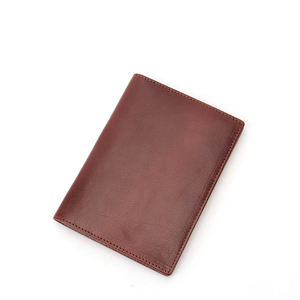 Funda para pasaporte de viaje minimalista delgada con bloqueo RFID, cartera para pasaporte de cuero PU personalizada - Product Image 6