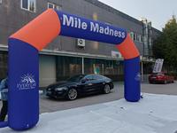 Arche de course gonflable en PVC renforcé, hermétique, résistante au vent, pour affichage publicitaire extérieur, idéale pour la course de 5 km