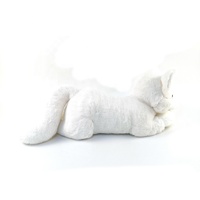 Animal en peluche renard blanc créatif poupée réaliste câlin bébé jouet cadeau d'anniversaire ornement coton