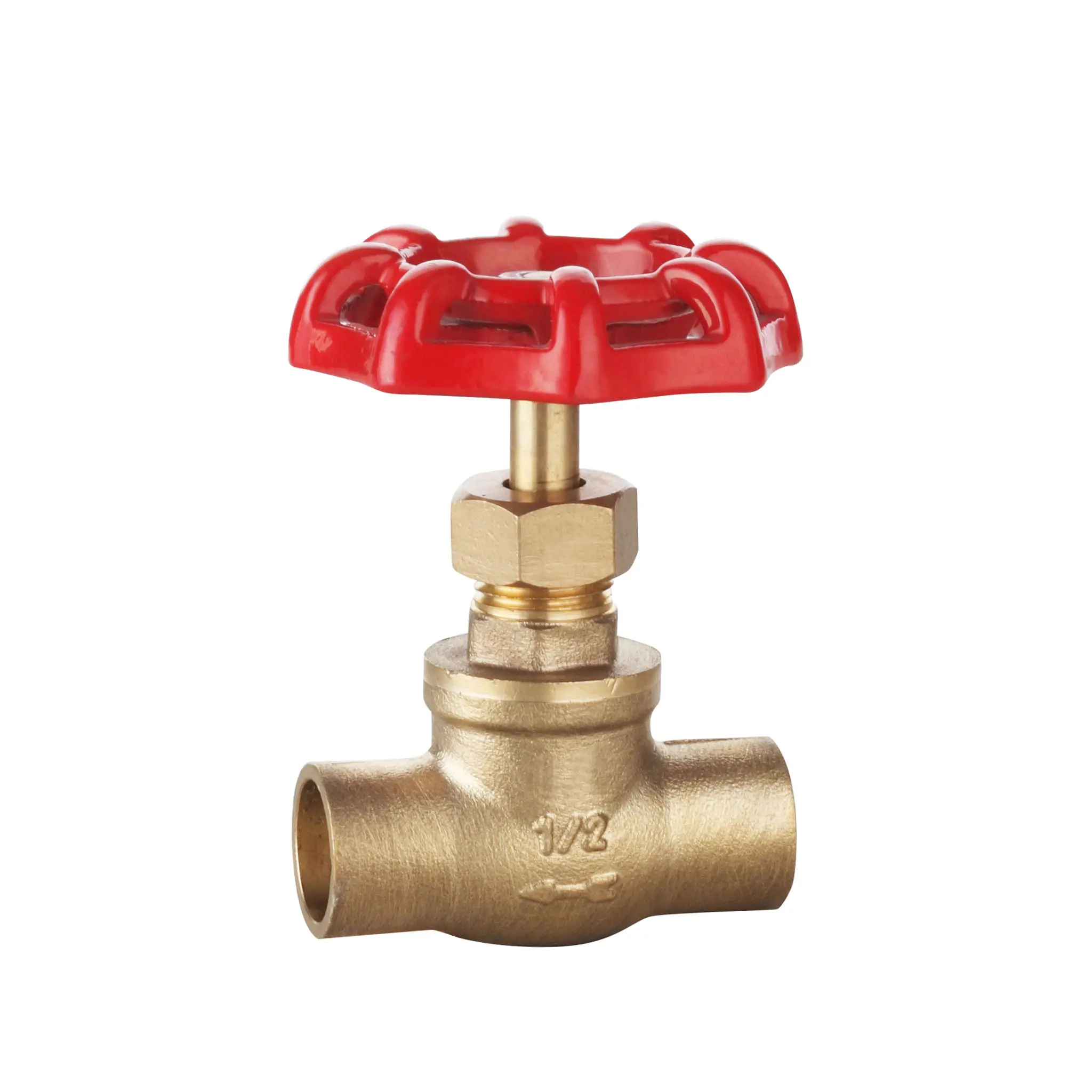 American brass stop valve with drain