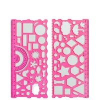 Règle de traçage créative pour élèves du primaire et du collège, 20 cm, en plastique, pour affiches graphiques et écritures manuscrites