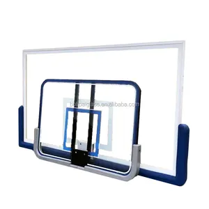 Placa traseira de basquete em fibra de vidro, recipiente de academia, basquete