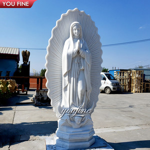 Église en marbre Notre Dame Bénisse Vierge Guadalupe Statue - Product Image 2