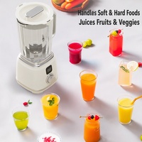 Mixeur Portable Sans Fil Rechargeable Multifonctionnel pour Smoothies aux Fruits avec Affichage Numérique 600ml pour la Maison et la Cuisine