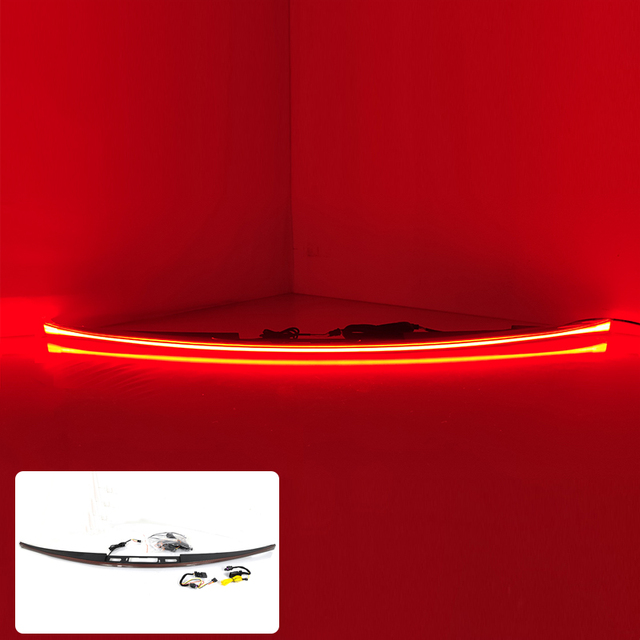 Car Exterior Accessories LED Tail Light Brake Rear Lamp Modified Rear Lights Through Tail Lights for Tesla Model 3/y 2019-2023