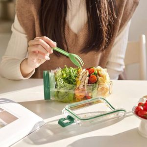 Boîte de rangement pour salade JM avec compartiments superposés verticalement et design intégré, <span class=keywords><strong>non</strong></span> <span class=keywords><strong>jetable</strong></span>, <span class=keywords><strong>non</strong></span> compatible micro-ondes - Product Image 5
