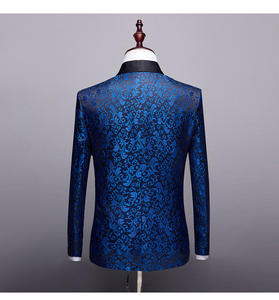 Costume de smoking à double boutonnage à motif floral pour <span class=keywords><strong>homme</strong></span>, tailles S-6XL, pantalon de luxe, costume de mariage, soirée, scène, costumes de <span class=keywords><strong>grande</strong></span> <span class=keywords><strong>taille</strong></span> - Product Image 3