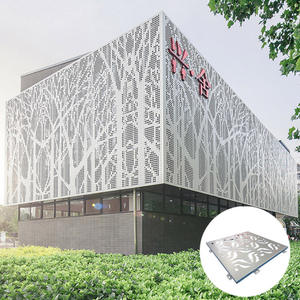 Perfil Exterior de Edificio, Fachada de Aluminio Decorativa, Paneles de Fachada de Aluminio Perforado <span class=keywords><strong>para</strong></span> Casa - Product Image 5