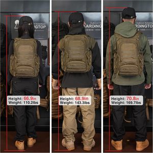 <span class=keywords><strong>Sac</strong></span> à <span class=keywords><strong>dos</strong></span> tactique en denim personnalisé de 25 L avec fermeture à glissière, sacs à <span class=keywords><strong>dos</strong></span> de randonnée Molle pour le camping et les voyages - Product Image 6