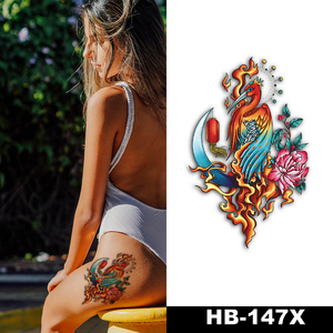 Bxtats personalizado a todo color transferencia de agua <span class=keywords><strong>tatuajes</strong></span> temporales de cintura sexy para mujeres y niñas - Product Image 5