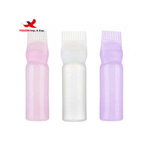 Flacon de teinture capillaire 160 ml avec peigne, nouveau style, prix bas, outils de coloration et de coiffage avec échelle graduée pour approvisionnement mixte - Product Image 5