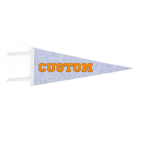 Drapeau en feutre brodé personnalisable Décoration murale de chambre d'enfant et bannière de fête pour fêtes et événements