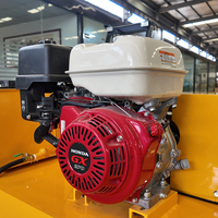Kostenloser Versand EURO 5 EPA CE 1 Tonne Mini-Straßenwalze Doppeltrommel-Vibrationswalze Hydraulisch für Asphaltbau Fabrik OEM