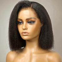 Cabello Humano Brasileño Remy de Alta Densidad (180%) para Peluca con Frente de Encaje, Largo y Transparente, Precio de Fábrica al por Mayor