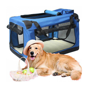 Moderner, stilvoller Hundekäfig aus Oxford-Material, groß, weich, tragbar, faltbar, für verschiedene Hundegrößen und Katzen, reisefreundlich. - Product Image 1