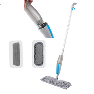 Neuer gesunder Reinigungs boden Magic Automatic Micro fiber Sprayer Mopping Nachfüllen von Wassers taub Flat Spray Mops mit Wassertank