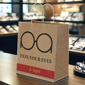 Mua sắm lấy đi Kính mắt bộ hoàn chỉnh với túi giấy mini biểu tượng tùy chỉnh túi giấy cho cửa hàng quang học - Product Image 4