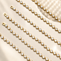 Chaîne artisanale Enigma Ins Super Flash Star en zircon blanc, acier inoxydable plaqué or véritable 18 carats, cadeau unisexe, bijoux élégants et luxueux