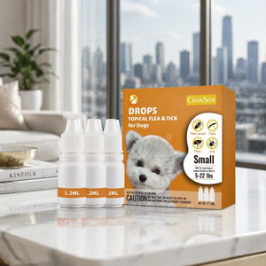 Traitement anti-puces pour chat OEM écologique, action rapide, prévention des puces et des tiques, gouttes topiques disponibles en ligne, soins de santé pour animaux de compagnie - Product Image 1